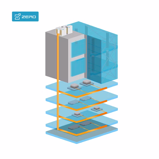 HVAC-Lösung für Hotels, R410A Vrv Vrf-System, Hersteller von Innen- und Außengeräten, kommerzielle zentrale Klimaanlage