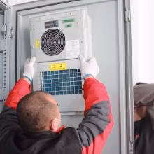 Gehäuse-Kühleinheit, Telekommunikations-Außenschrank, DC-Stromversorgung, Klimaanlage